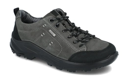 Półbuty trekkingowe damskie JOMOS 859902 grafitowe na szeroką stopę niskie trekkingi z membraną tęgość K