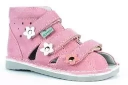 Obuwie dziewczęce Danielki S124 profilaktyczne różowy jasny