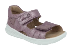 Sandałki Superfit 1-000516-8510 Logoon barefoot  lekkie letnie z pełną piętą dla dziewczynki wysokie podbicie