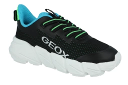 Sneakesry GEOX J46N1A czarne buty sportowe z grubą podeszwą FLEXYPER FAST membrana  lekkie