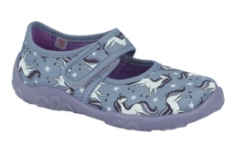 Kapcie Superfit 1-800283-8080 BONNY kapcie na rzep dla dziewczynki zmienne do przedszkola